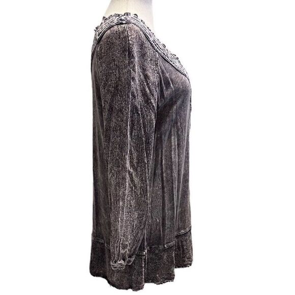 SOFT SURROUNDINGS Size PLARGE Nylon Lace Burn Out Asymmetrical Bottom Tunic - Picture 3 of 8